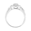 .925 Sterling Silver 1/3 Cttw Pave Set Round-Cut Diamond Braided Halo Cocktail Ring (I-J Color, I2-I3 Clarity) - Size 7