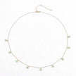 0.90 Carat Genuine Zambian Emerald 10K Yellow Gold Necklace