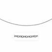 3.5mm 14k White Gold Pendant Chain with Textured Links