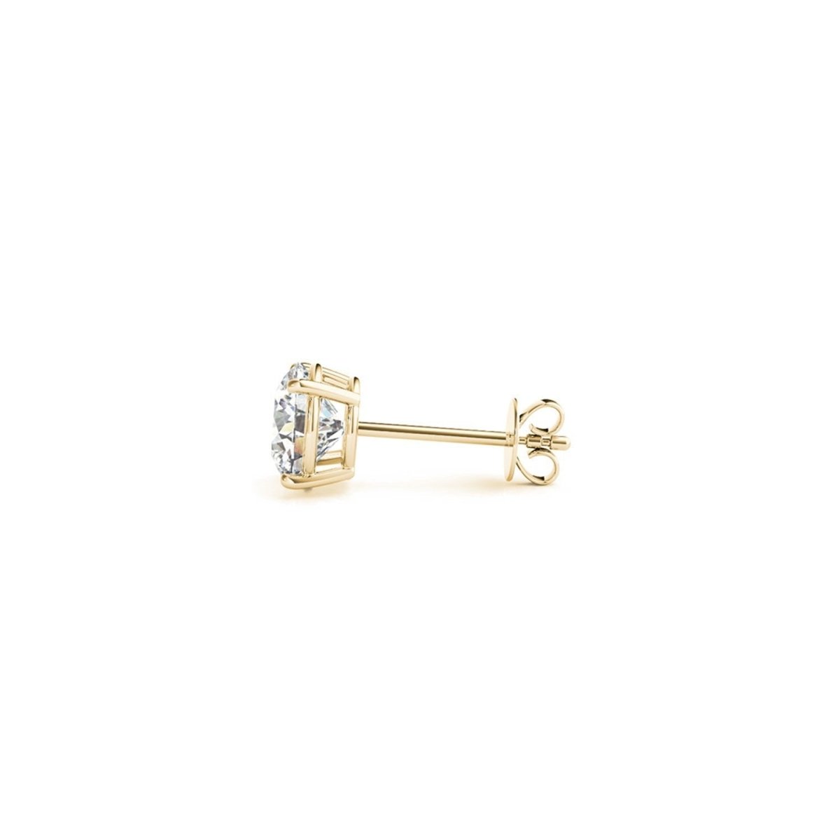 1 1/2 cttw Certified IGI Lab Grown Round Diamond Stud Earrings 14k Yellow Gold (G/VS2) - Earrings - Custom Crafting Alliance, LLC
