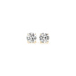 1 cttw Certified IGI Lab Grown Round Diamond Stud Earrings 14k Yellow Gold (G/VS2) - Earrings - Custom Crafting Alliance, LLC