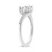 10K White Gold 1/4 Cttw Miracle Set Round Cut Diamond Two-Stone Ring (H-I Color, I2 Clarity) - Size 7