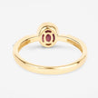 1.00 Carat Genuine Ruby and White Diamond 14K Yellow Gold Ring - Rings - Custom Crafting Alliance, LLC