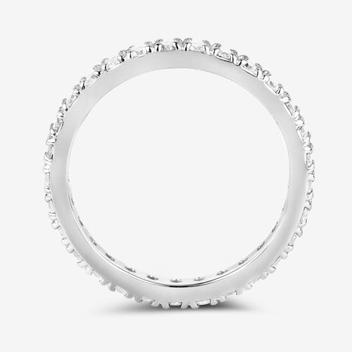 1.00 Carat Lab Grown Diamond 14K White Gold Ring - Rings - Custom Crafting Alliance, LLC