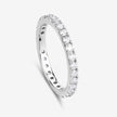 1.00 Carat Lab Grown Diamond 14K White Gold Ring - Rings - Custom Crafting Alliance, LLC