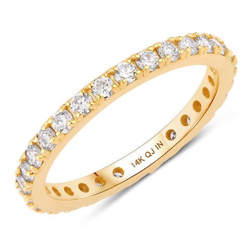 1.00 Carat Lab Grown Diamond 14K Yellow Gold Ring - Rings - Custom Crafting Alliance, LLC