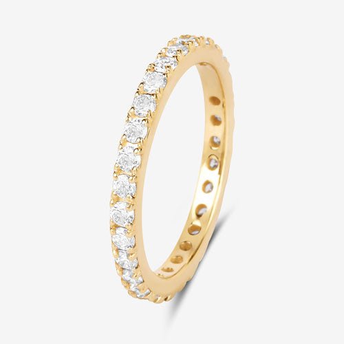 1.00 Carat Lab Grown Diamond 14K Yellow Gold Ring - Rings - Custom Crafting Alliance, LLC
