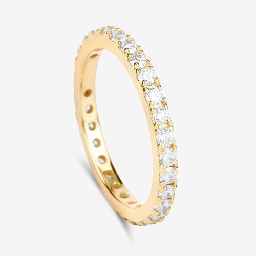 1.00 Carat Lab Grown Diamond 14K Yellow Gold Ring - Rings - Custom Crafting Alliance, LLC