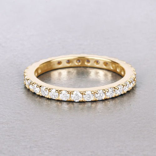 1.00 Carat Lab Grown Diamond 14K Yellow Gold Ring - Rings - Custom Crafting Alliance, LLC