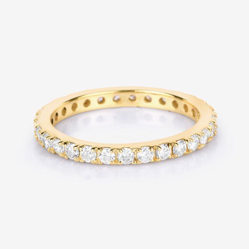 1.00 Carat Lab Grown Diamond 14K Yellow Gold Ring - Rings - Custom Crafting Alliance, LLC