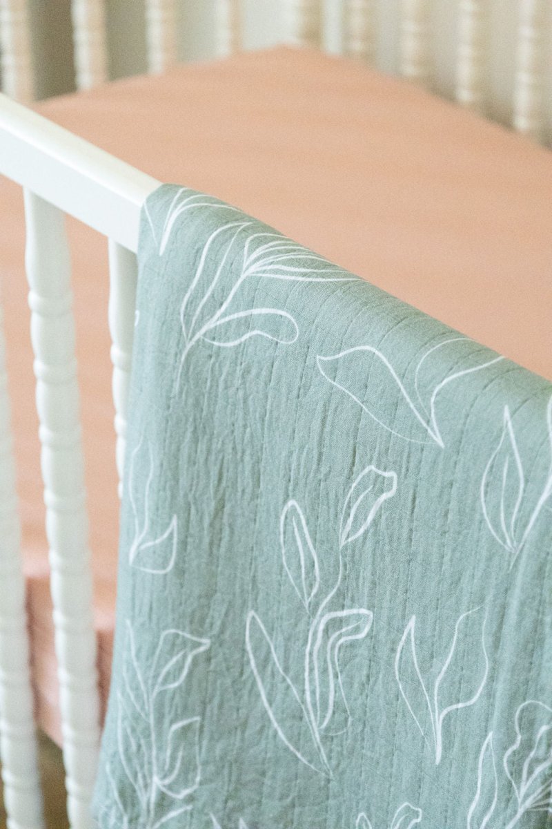 100% Organic Cotton Gauze Muslin Crib Sheet - Crib Sheet - Custom Crafting Alliance, LLC
