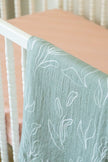 100% Organic Cotton Gauze Muslin Crib Sheet - Crib Sheet - Custom Crafting Alliance, LLC