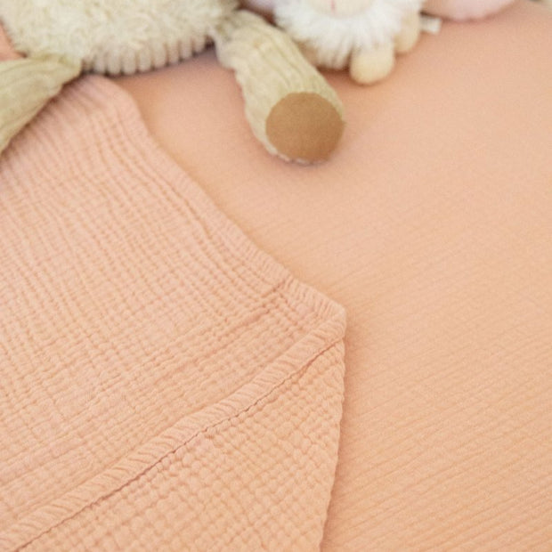 100% Organic Cotton Gauze Muslin Crib Sheet - Crib Sheet - Custom Crafting Alliance, LLC