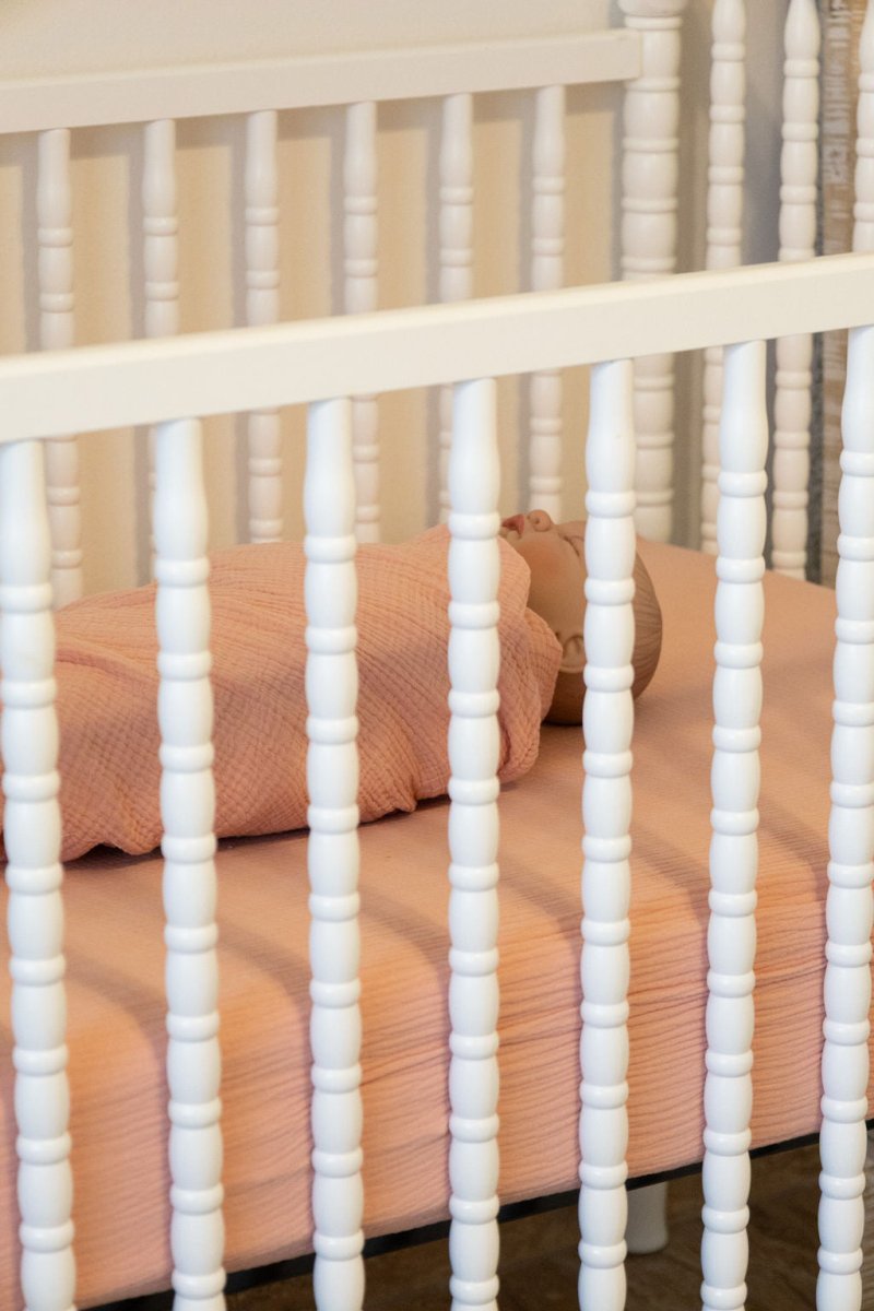 100% Organic Cotton Gauze Muslin Crib Sheet - Crib Sheet - Custom Crafting Alliance, LLC