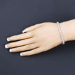 10.00 Carat Lab Grown Diamond 14K White Gold Bracelet - Bracelets - Custom Crafting Alliance, LLC