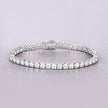 10.00 Carat Lab Grown Diamond 14K White Gold Bracelet - Bracelets - Custom Crafting Alliance, LLC