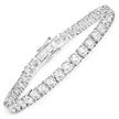 10.00 Carat Lab Grown Diamond 14K White Gold Bracelet - Bracelets - Custom Crafting Alliance, LLC