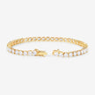 10.00 Carat Lab Grown Diamond 14K Yellow Gold Bracelet - Bracelets - Custom Crafting Alliance, LLC