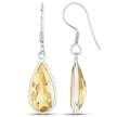 10.04 Carat Genuine Citrine .925 Sterling Silver Earrings - Earrings - Custom Crafting Alliance, LLC