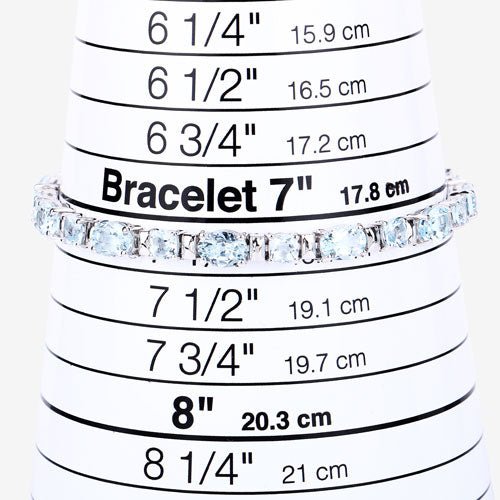 10.06 Carat Genuine Aquamarine .925 Sterling Silver Bracelet - Bracelets - Custom Crafting Alliance, LLC