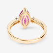 1.01 Carat Genuine Ruby and White Diamond 14K Yellow Gold Ring - Rings - Custom Crafting Alliance, LLC