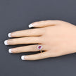 1.02 Carat Genuine Ruby and White Diamond 14K Yellow Gold Ring - Rings - Custom Crafting Alliance, LLC
