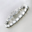 10.26 Carat Genuine Opal .925 Sterling Silver Bracelet - Bracelets - Custom Crafting Alliance, LLC