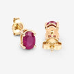 1.04 Carat Genuine Ruby 10K Yellow Gold Earrings - Earrings - Custom Crafting Alliance, LLC