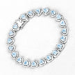 10.50 Carat Genuine Blue Topaz .925 Sterling Silver Bracelet - Bracelets - Custom Crafting Alliance, LLC