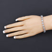 10.50 Carat Genuine Blue Topaz .925 Sterling Silver Bracelet - Bracelets - Custom Crafting Alliance, LLC