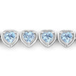 10.50 Carat Genuine Blue Topaz .925 Sterling Silver Bracelet - Bracelets - Custom Crafting Alliance, LLC