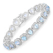 10.50 Carat Genuine Blue Topaz .925 Sterling Silver Bracelet - Bracelets - Custom Crafting Alliance, LLC