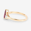 1.08 Carat Genuine Ruby and White Diamond 14K Yellow Gold Ring - Rings - Custom Crafting Alliance, LLC