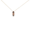 10K Rose Gold 1/4 Cttw White and Chocolate Brown Diamond Infinity Twist Pendant Necklace (I-J Color, I1-I2 Clarity) - Necklaces - Custom Crafting Alliance, LLC