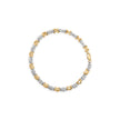 10K Two-Tone Gold 1.00 Cttw Diamond X-Link Link Bracelet - Bracelets - Custom Crafting Alliance, LLC