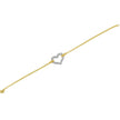 10K Two Tone Gold 1/4 Cttw Diamond Encrusted Heart Charm 7