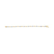 10K White and Yellow Gold 1.00 Cttw Diamond Oval Shaped Cluster Link Bracelet (I-J Color, SI2-I1 Clarity) - 7