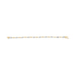 10K White and Yellow Gold 1.00 Cttw Diamond Oval Shaped Cluster Link Bracelet (I-J Color, SI2-I1 Clarity) - 7