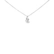 10K White Gold 1/10 Cttw Diamond Solitaire Spiral 18