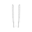 10K White Gold 1/10 Cttw Diamond Threader Earrings - Earrings - Custom Crafting Alliance, LLC
