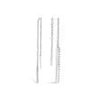 10K White Gold 1/10 Cttw Diamond Threader Earrings - Earrings - Custom Crafting Alliance, LLC