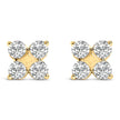 10K White Gold 1/2 Cttw Lab Grown Diamond Snowflake Stud Earrings - Earrings - Custom Crafting Alliance, LLC