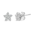 10K White Gold 1/2 Cttw Lab Grown Diamond Star Stud Earrings - Earrings - Custom Crafting Alliance, LLC