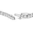 10K White Gold 1/2 Cttw Real Diamond Illusion-Set Miracle Plate Tennis Bracelet (I-J Color, SI2-I1 Clarity) - Size 7.5