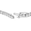 10K White Gold 1/2 Cttw Real Diamond Illusion-Set Miracle Plate Tennis Bracelet (I-J Color, SI2-I1 Clarity) - Size 7.5