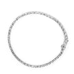 10K White Gold 1/2 Cttw Real Diamond Illusion-Set Miracle Plate Tennis Bracelet (I-J Color, SI2-I1 Clarity) - Size 7.5