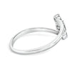 10K White Gold 1/4 Cttw Lab Grown Diamond Vertical Three Stone Ring - Rings - Custom Crafting Alliance, LLC
