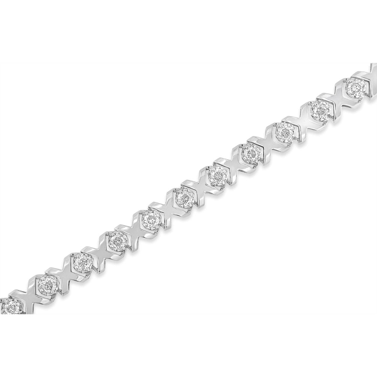 10k White Gold 2.00 Cttw Round-Cut Diamond 