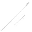 10k White Gold Classic Box Chain (0.45 mm) - Necklaces - Custom Crafting Alliance, LLC