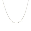 10k White Gold Classic Box Chain (0.45 mm) - Necklaces - Custom Crafting Alliance, LLC